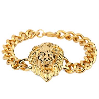Cool Rock Lion Head Bracelet