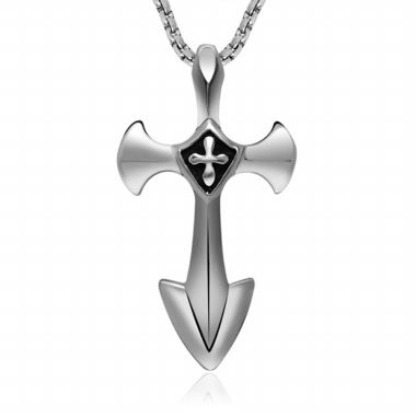 Arrow Cross Pendant Necklace