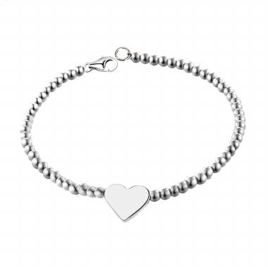Heart Tag Beads Bracelet