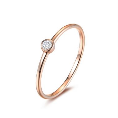 Single Bezel Diamond Ring