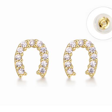 Premium Horseshoe Diamond Earrings