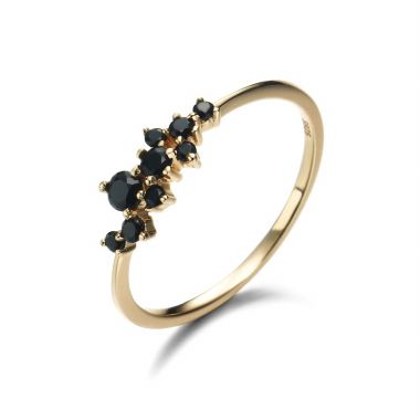 Black Diamonds Ring