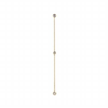 Detachable Long Chain Diamond Stud Earrings