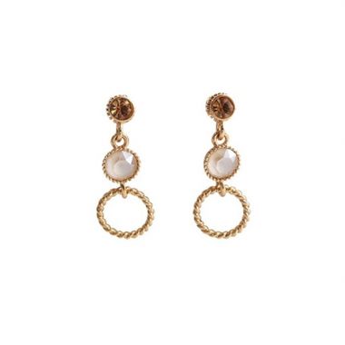 Detachable Long Chain Diamond Stud Earrings