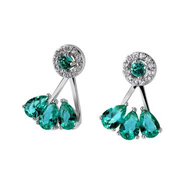 Teardrop Emerald Earrings