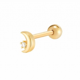 Moon Diamond Stud