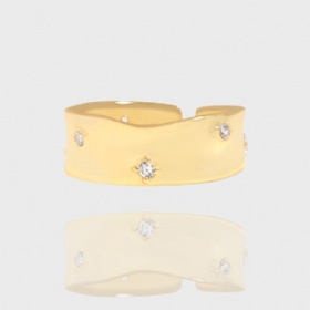 Starry CZ Ring