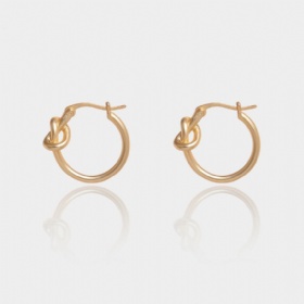 Knotted Hoop Earrings