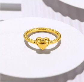 Heart Twist Ring