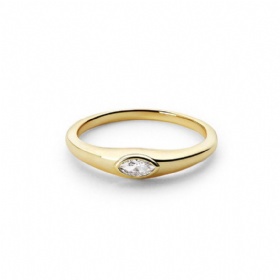 Marquise Diamond Solitarie Ring