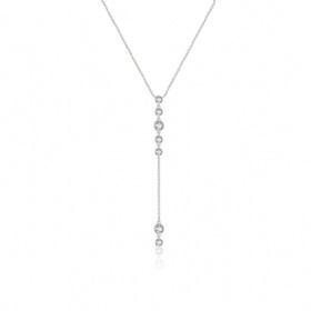 CZ Lariat Necklace