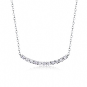 Moissanite Smile Necklace