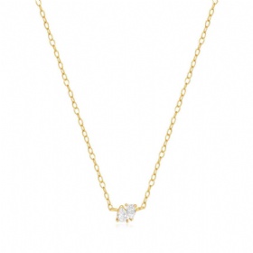 Teardrop Diamond Necklace