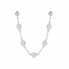 Double Pierced Diamond Earrings