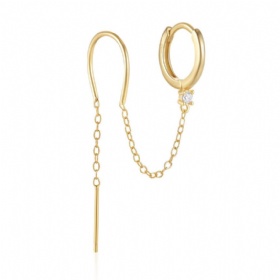Double Hole Ear Buckle Earrings