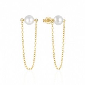 Pearl Chain Earrings