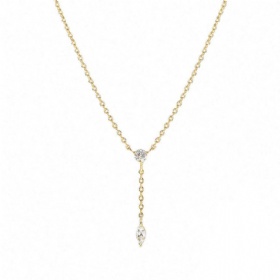 Marquise Diamond Lariat Necklace