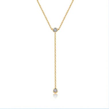 Solitaire Lariat Necklace