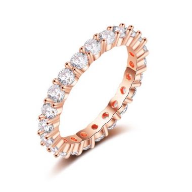 Round Cut Diamond Eternity Band