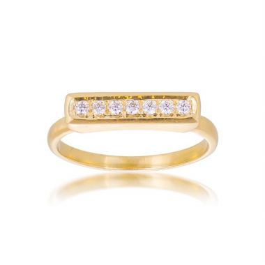 Diamond Bar Ring