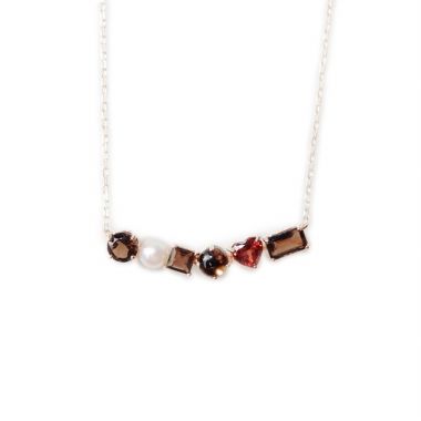 Multiple Mixed Gemstones Necklace